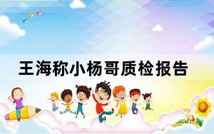 王海称小杨哥质检报告是假的 背后真相令人震惊