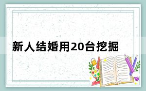 新人结婚用20台挖掘机搭拱门桥 背后真相令人震惊