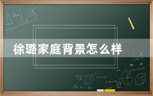 徐璐家庭背景怎么样 背后真相令人震惊