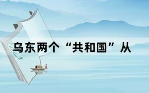 乌东两个“共和国”从何而来? 背后真相实在令人震惊