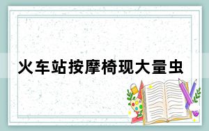 火车站按摩椅现大量虫子 背后的真相让人始料未及