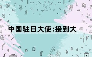 中国驻日大使:接到大量日本骚扰电话  敦促日方依法处置!