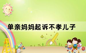 单亲妈妈起诉不孝儿子返还370万房款 法院认定应当履行义务