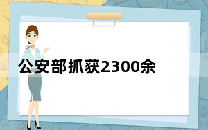公安部抓获2300余名行业内鬼 背后真相实在令人震惊