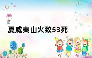 夏威夷山火致53死 航拍像被轰炸战区 整个拉海纳烧成了灰烬！