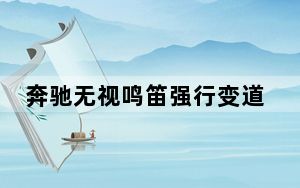 奔驰无视鸣笛强行变道出事故 背后真相令人震惊