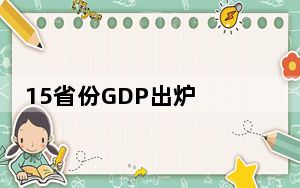 15省份GDP出炉 上海增长9.7%领跑 具体的情况如何？