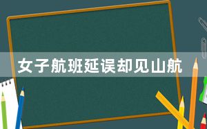 女子航班延误却见山航冒雨起飞 这么大的雨还不耽误客户时间!