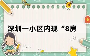 深圳一小区内现“8房8卫” 这到底是怎么回事？