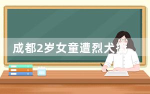 成都2岁女童遭烈犬撕咬入院治疗 这到底是怎么回事？