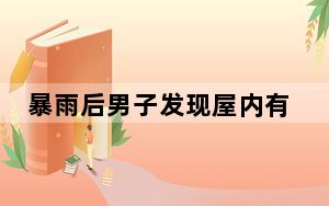 暴雨后男子发现屋内有好几条大鱼 背后真相令人震惊