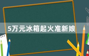 5万元冰箱起火准新娘命丧婚房 背后真相令人震惊