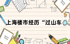 上海楼市经历“过山车”行情 跌宕起伏这变化也太大了 背后真相实在让人惊愕