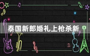 泰国新郎婚礼上枪杀新娘一家后自杀 背后真相实在令人震惊 内幕曝光简直太意外了