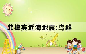 菲律宾近海地震:鸟群飞舞房屋摇晃 这到底是怎么回事？
