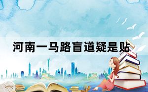 河南一马路盲道疑是贴纸一撕就掉 背后的真相让人始料未及