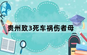 贵州致3死车祸伤者母亲:女儿在抢救 内幕曝光简直太意外了