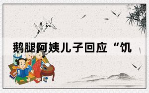 鹅腿阿姨儿子回应“饥饿营销” 背后真相实在令人震惊 背后真相令人震惊