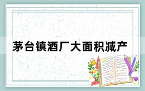 茅台镇酒厂大面积减产停产真相调查 内幕曝光简直太意外了