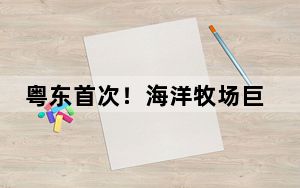 粤东首次！海洋牧场巨无霸“恒燚一号”平安出运
