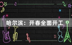 哈尔滨：开春全面开工 计划开复工重点项目844个