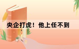 央企打虎！他上任不到一年就被查