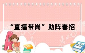 “直播带岗”助阵春招，让就业服务更“智慧”
