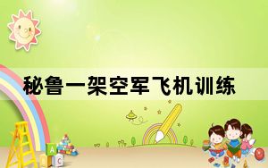 秘鲁一架空军飞机训练时失联 原因正在调查中