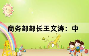 商务部部长王文涛：中意工商界应共同反对保护主义，实现中欧绿色产业融合发展