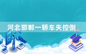 河北邯郸一轿车失控倒滑 公交司机徒手拦停