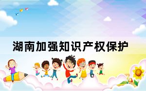 湖南加强知识产权保护力度 逐步完善保护和维权机制