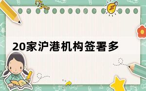 20家沪港机构签署多项合作协议 企业家冀推进两地经贸合作发展