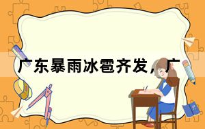 广东暴雨冰雹齐发，广深机场航班情况怎样了