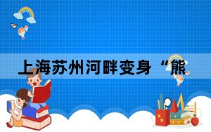 上海苏州河畔变身“熊猫乐园”