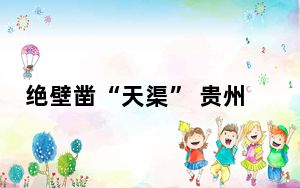 绝壁凿“天渠” 贵州毕节山乡有“生机”