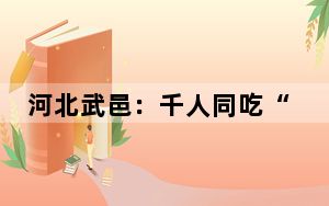 河北武邑：千人同吃“大锅菜” 共叙家乡情