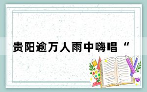 贵阳逾万人雨中嗨唱“路边音乐会”