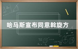 哈马斯宣布同意斡旋方提出的停火方案