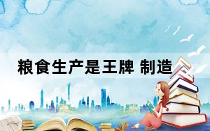 粮食生产是王牌 制造业是主攻方向 河南“中”！