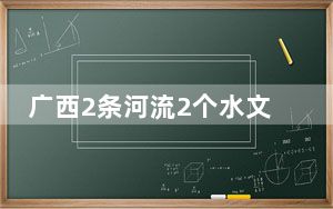 广西2条河流2个水文站出现超警洪水