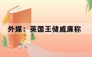 外媒：英国王储威廉称凯特王妃“状况良好”