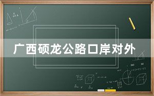 广西硕龙公路口岸对外开放和扩大开放通过国家验收