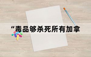 “毒品够杀死所有加拿大人两次” 加拿大破获最大最复杂毒品实验室