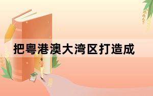 把粤港澳大湾区打造成为新质生产力发展高地