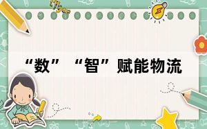 “数”“智”赋能物流服务体系向“新” “货畅其流”正从愿景变为现实