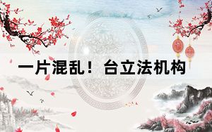 一片混乱！台立法机构续审“财划法”爆发激烈肢体冲突