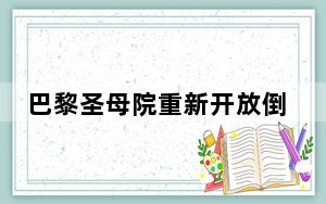 巴黎圣母院重新开放倒计时一个月：“浴火重生”为时不远