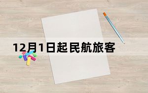 12月1日起民航旅客运输服务推广使用全面数字化的电子发票