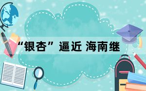 “银杏”逼近 海南继续发布台风四级预警和海浪橙色预警