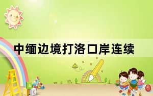 中缅边境打洛口岸连续3日出入境旅客突破6000人次